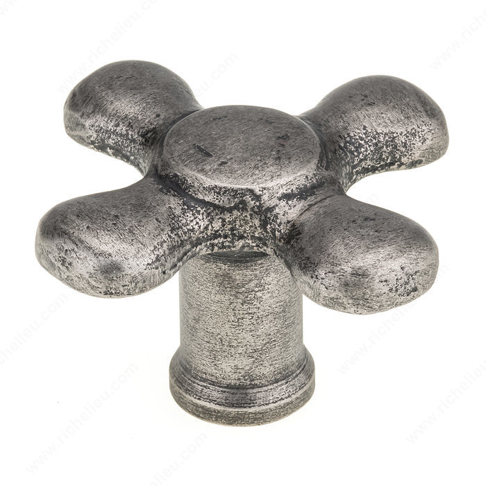 Richelieu BP775578142 Eclectic Wrought Iron Knob - 7755 - Pewter