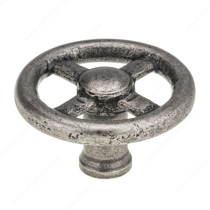 Richelieu BP775780142 Eclectic Wrought Iron Knob - 7757 - Pewter