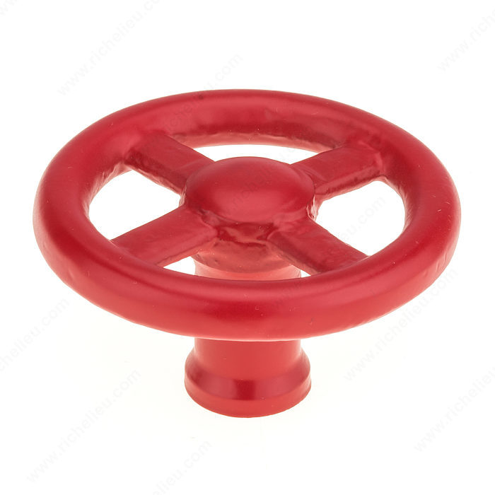 Richelieu BP77578080 Eclectic Wrought Iron Knob - 7757 - Red