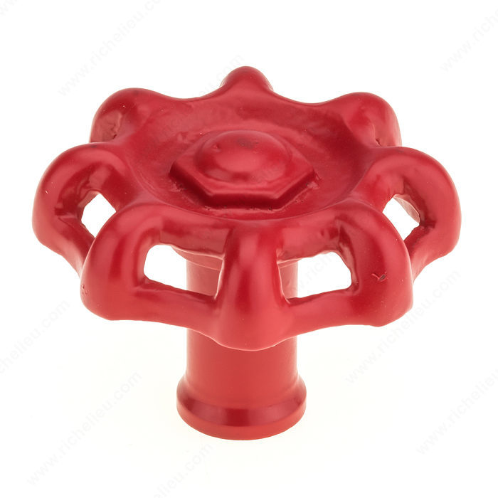 Richelieu BP77597380 Eclectic Wrought Iron Knob - 7759 - Red