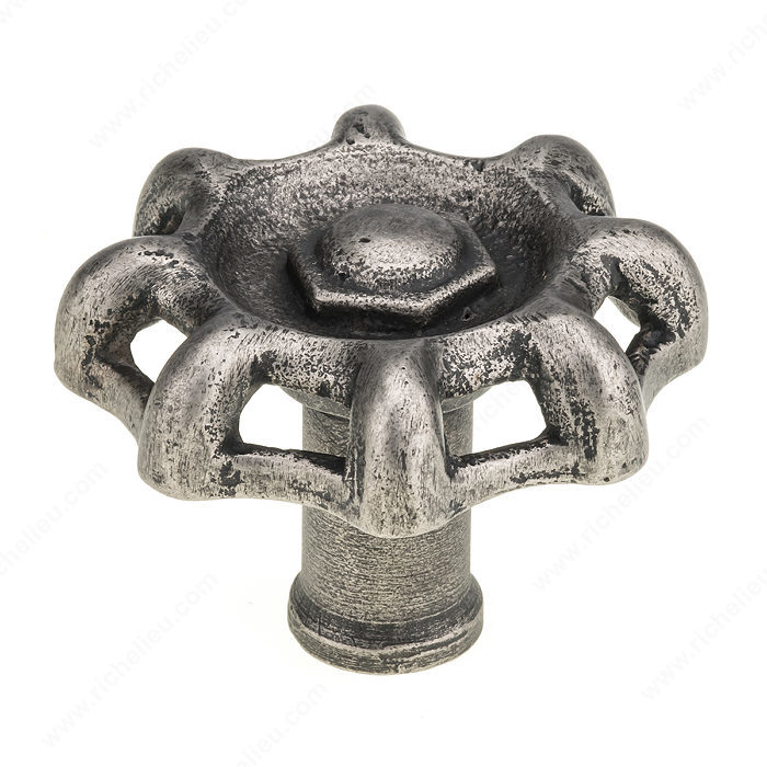 Richelieu BP775973142 Eclectic Wrought Iron Knob - 7759 - Pewter