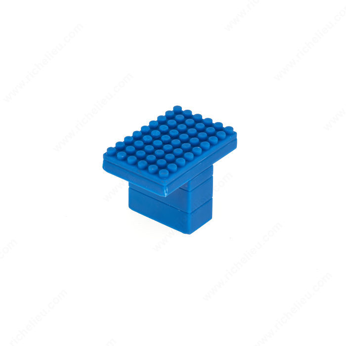 Richelieu BP8729453070 Contemporary Plastic Knob - 8729 - Blue