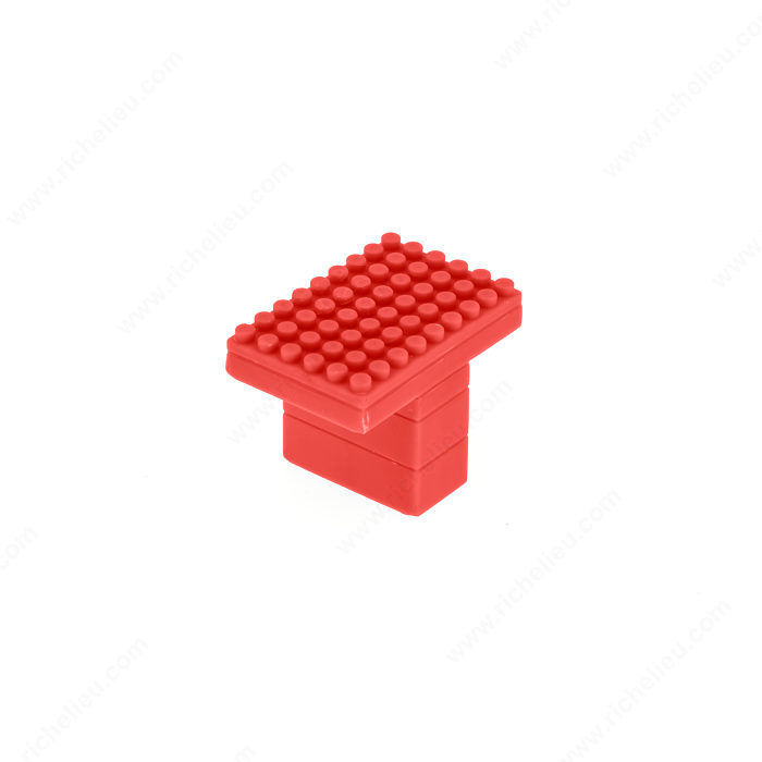Richelieu BP8729453080 Contemporary Plastic Knob - 8729 - Red