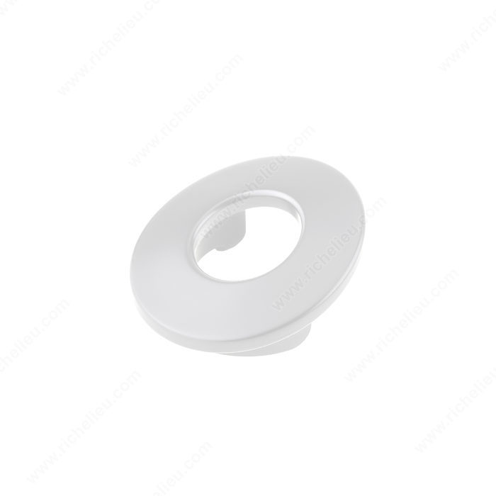 Richelieu BP61263230 Contemporary Plastic Pull - 6126 - White