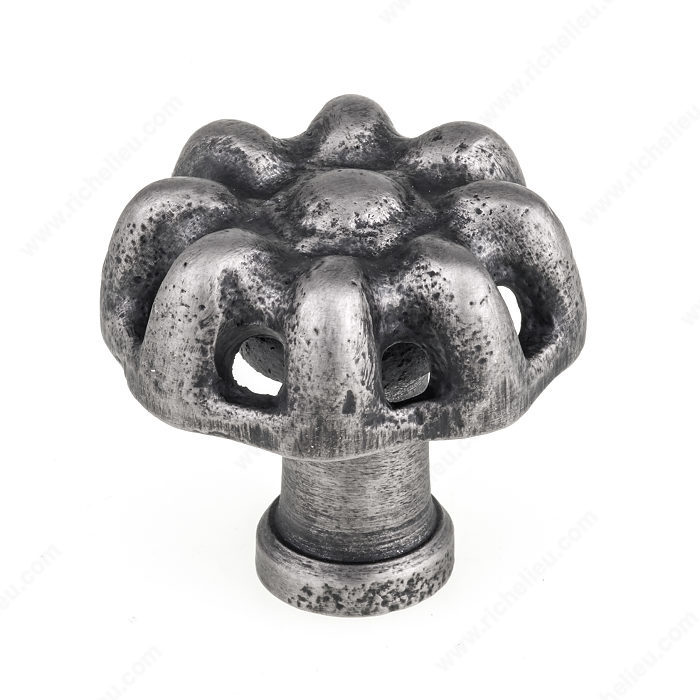 Richelieu BP775935142 Eclectic Wrought Iron Knob - 7759 - Pewter