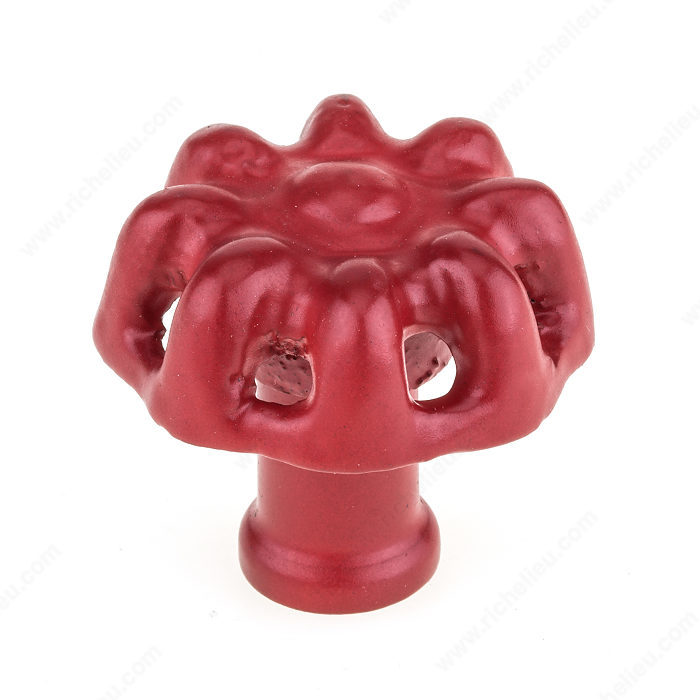 Richelieu BP77593580 Eclectic Wrought Iron Knob - 7759 - Red