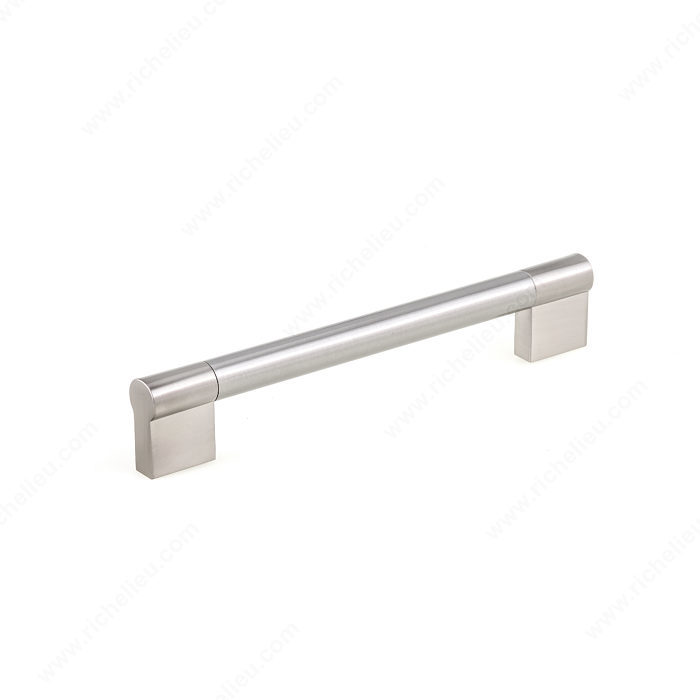 Richelieu Hardware Bp527160195 Contemporary Stainless Steel Bar Pull 160MM Brushed Nickel Finish