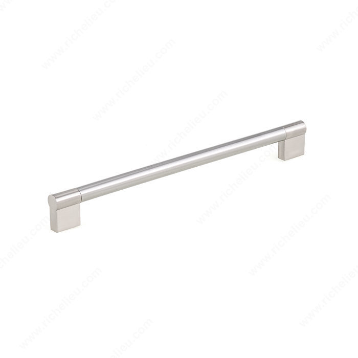 Richelieu Hardware Bp527256195 Contemporary Stainless Steel Bar Pull 256MM Brushed Nickel Finish