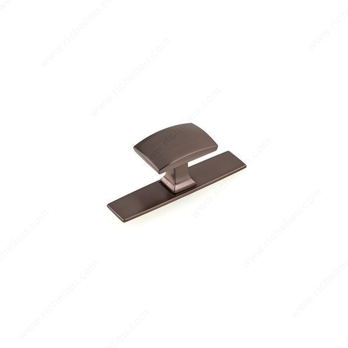 Richelieu BP224543HBRZ Transitional Metal Wardrobe Knob and Backplate - 2245 - Honey Bronze