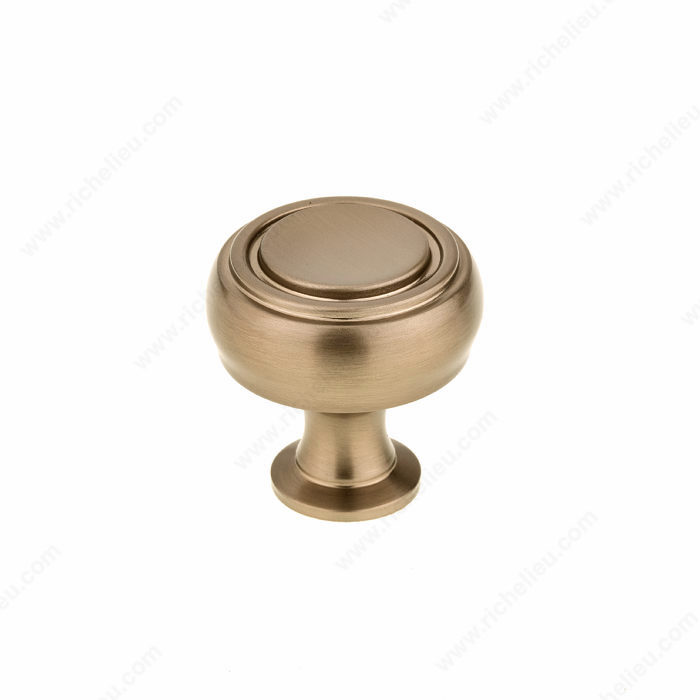 Richelieu BP872233CHBRZ Contemporary Metal Knob - 8722 - Champagne Bronze