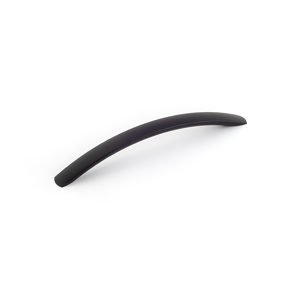 Richelieu 443288990 Contemporary Aluminum Pull in Brushed Black