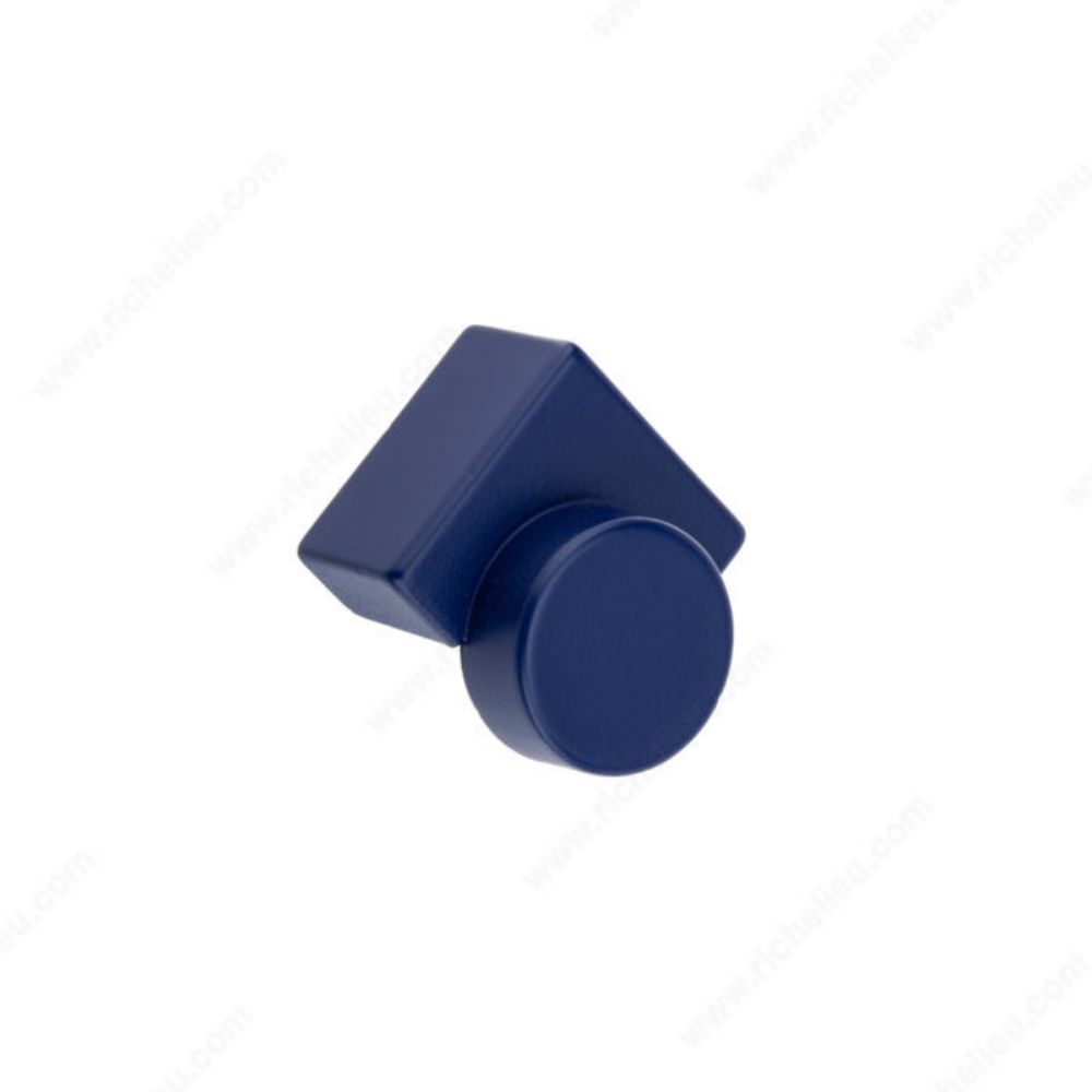 Richelieu 35421673 3542 Contemporary Metal Knob in Sapphire Blue
