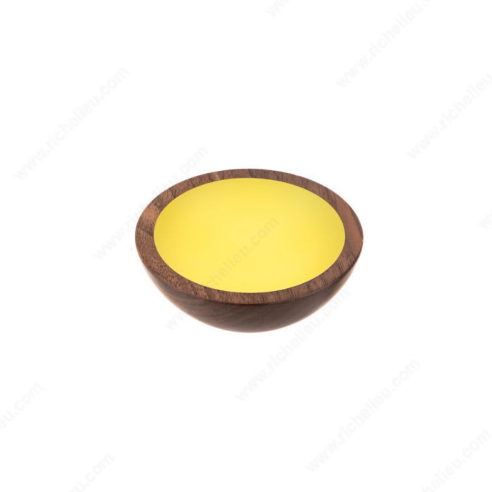 Richelieu 440764322707 4407 Contemporary Wood Knob in Walnut / Lemon