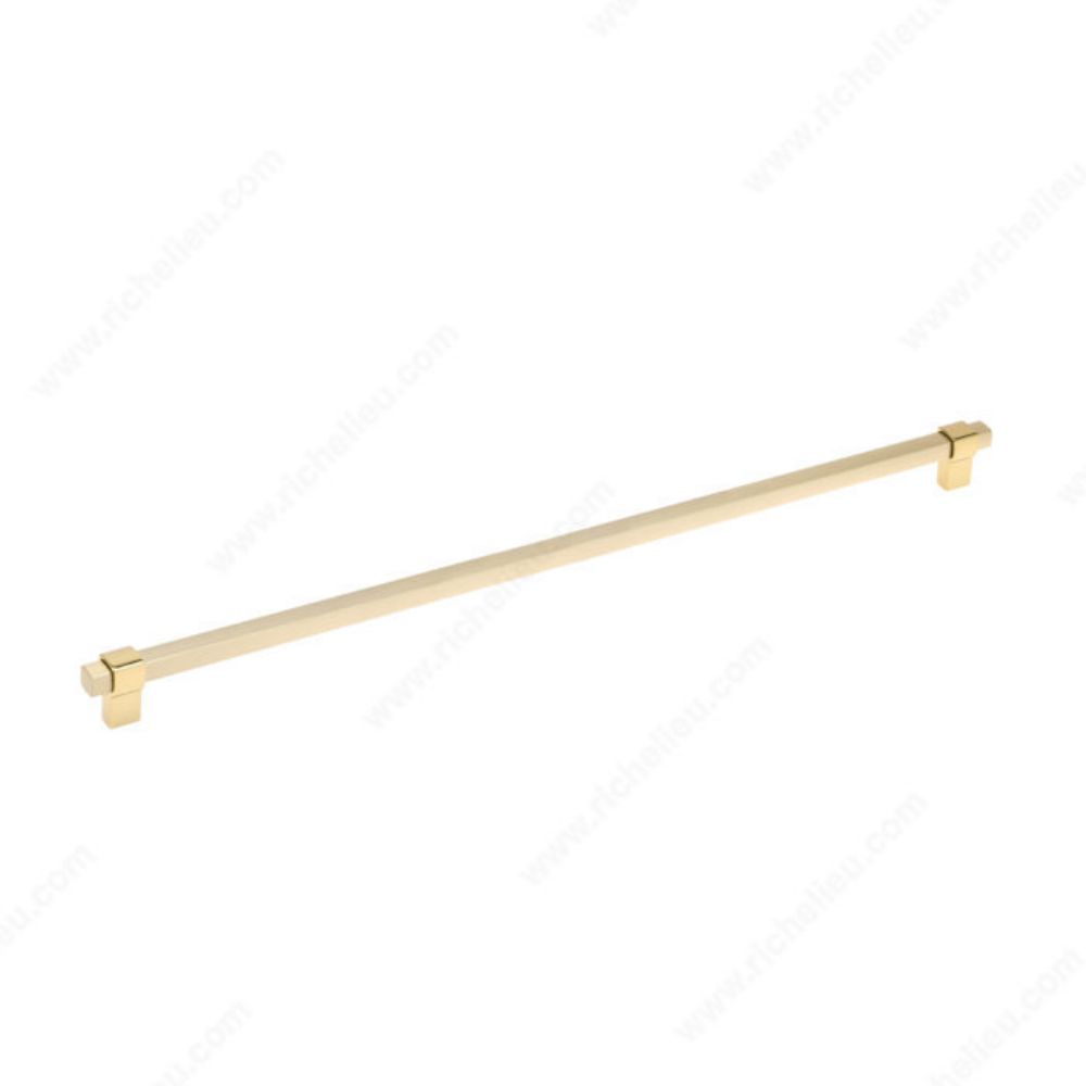 Richelieu 8715512131161 8715 Contemporary Metal Pull in Gold / Brushed Brass