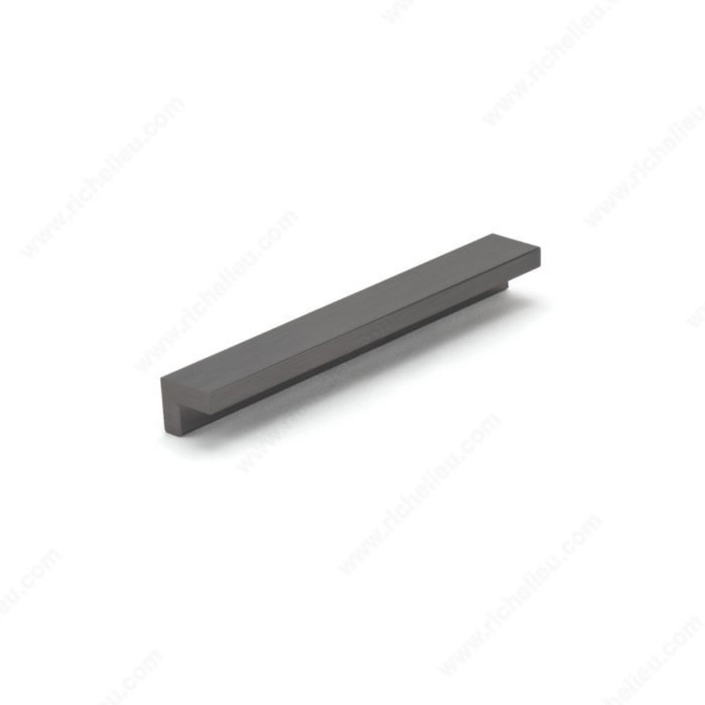 Richelieu BP64616094 646 Contemporary Metal Pull in Brushed Black Stainless Steel