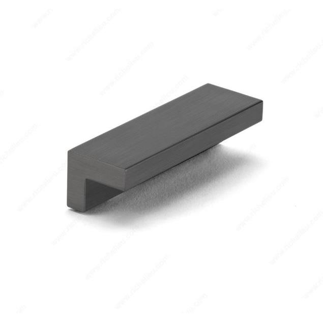 Richelieu BP6466494 Contemporary Metal Pull - 646 in Brushed Black Stainless Steel