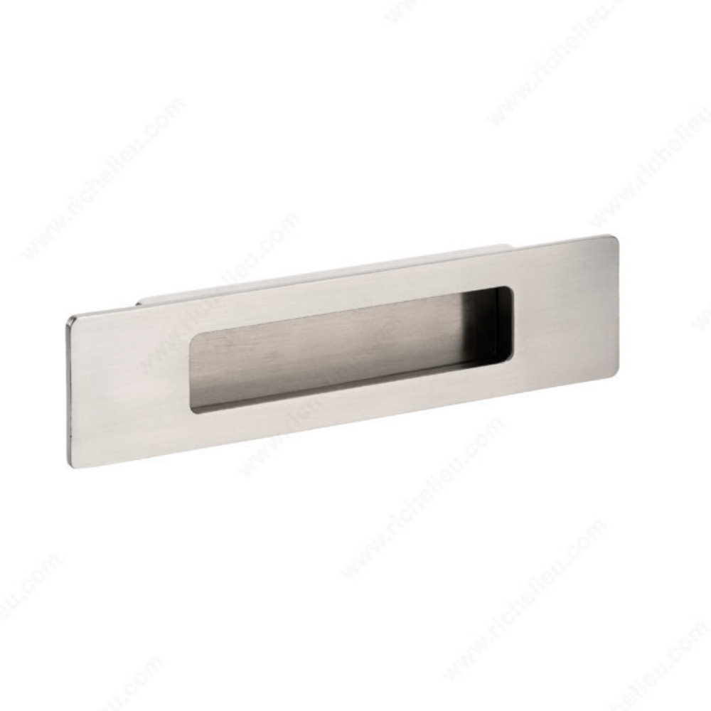 Richelieu BP7050128195 Contemporary Recessed Metal Pull - 7050 in Brushed Nickel