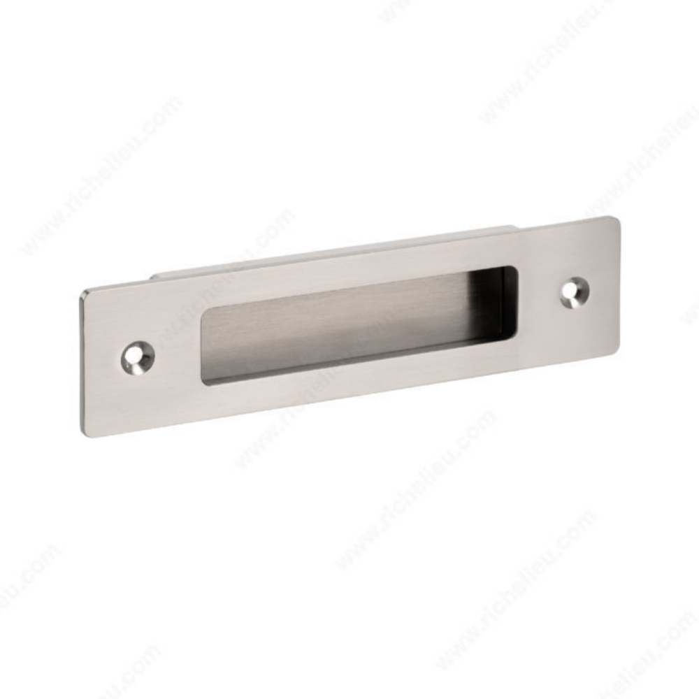 Richelieu BP7055128195 Contemporary Recessed Metal Pull - 7055 in Brushed Nickel