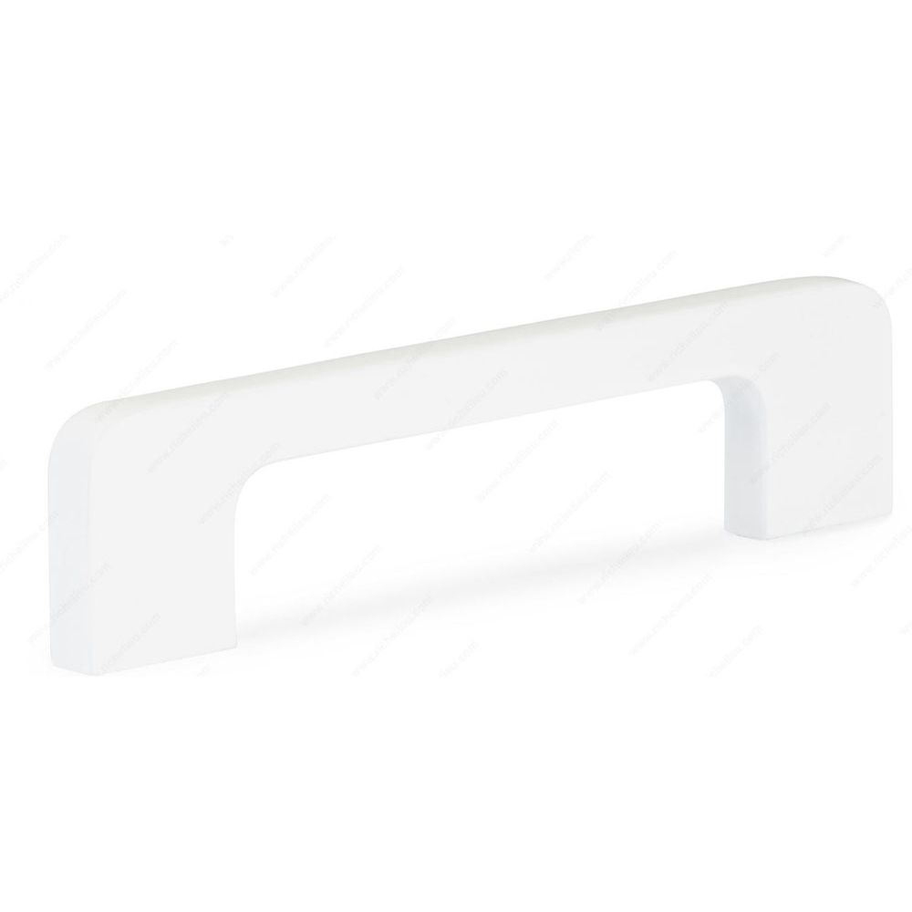 Richelieu Hardware BP7309630  Contemporary Metal Pull - 730 in White