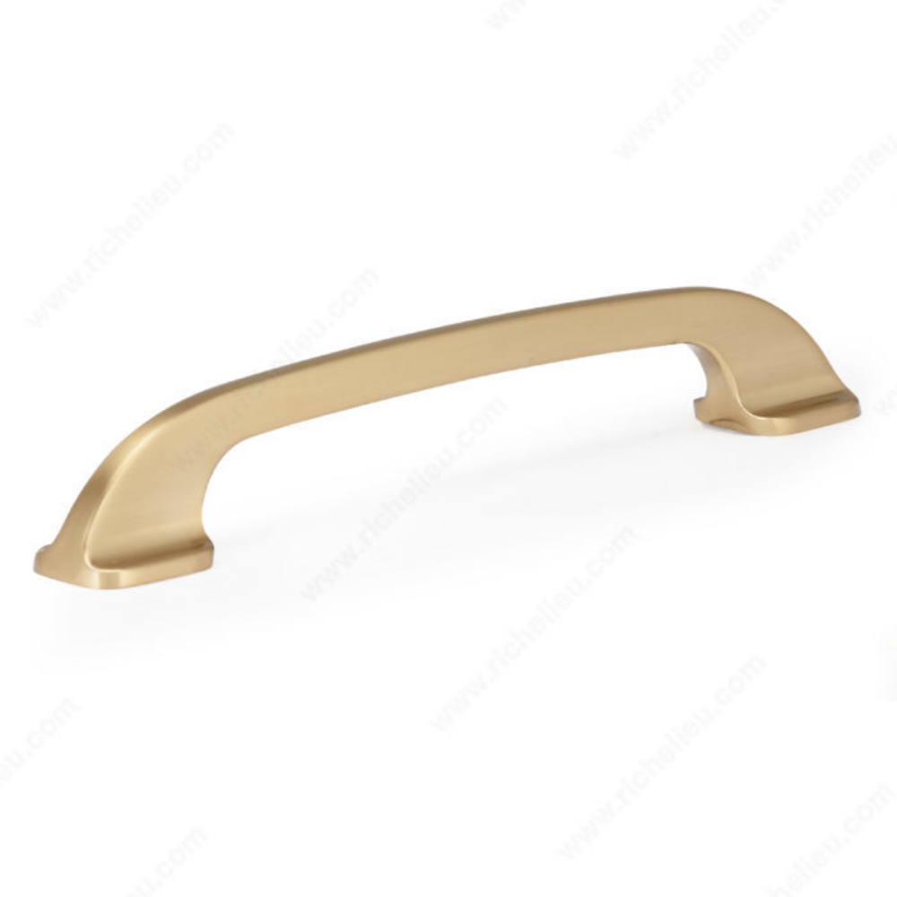 Richelieu BP7350128CHBRZ Contemporary Metal Pull - 7350 in Champagne Bronze