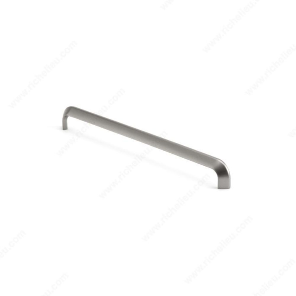 Richelieu MN1174Z320E219 Contemporary Metal Pull - MN1174Z in Matte Metalized Stainless Steel