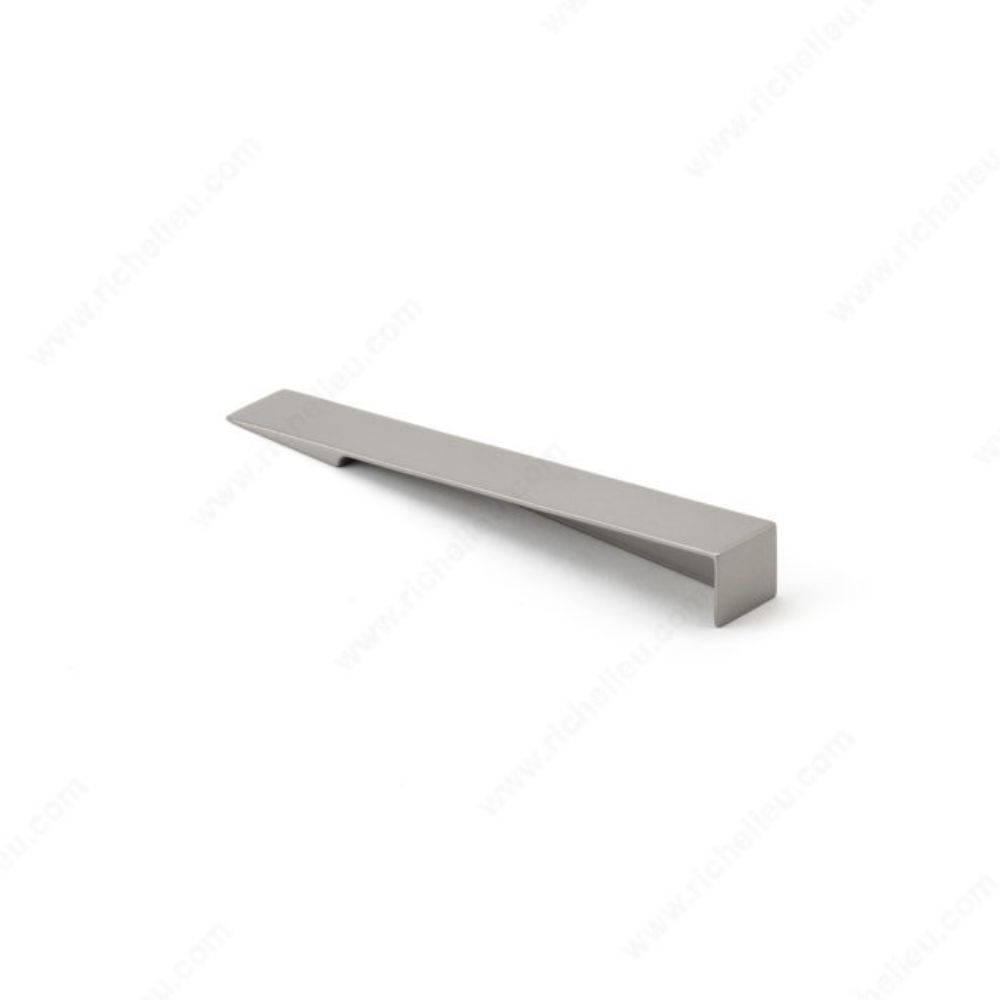 Richelieu MN2309Z96E230 Contemporary Metal Pull - MN2 in Matte Metalized Stainless Steel