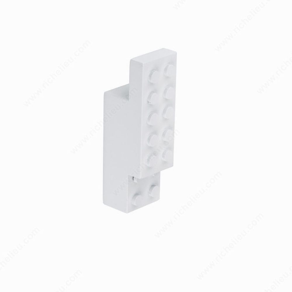 Richelieu Hardware RH8092010002 Wood Block Hook - 8092 in White