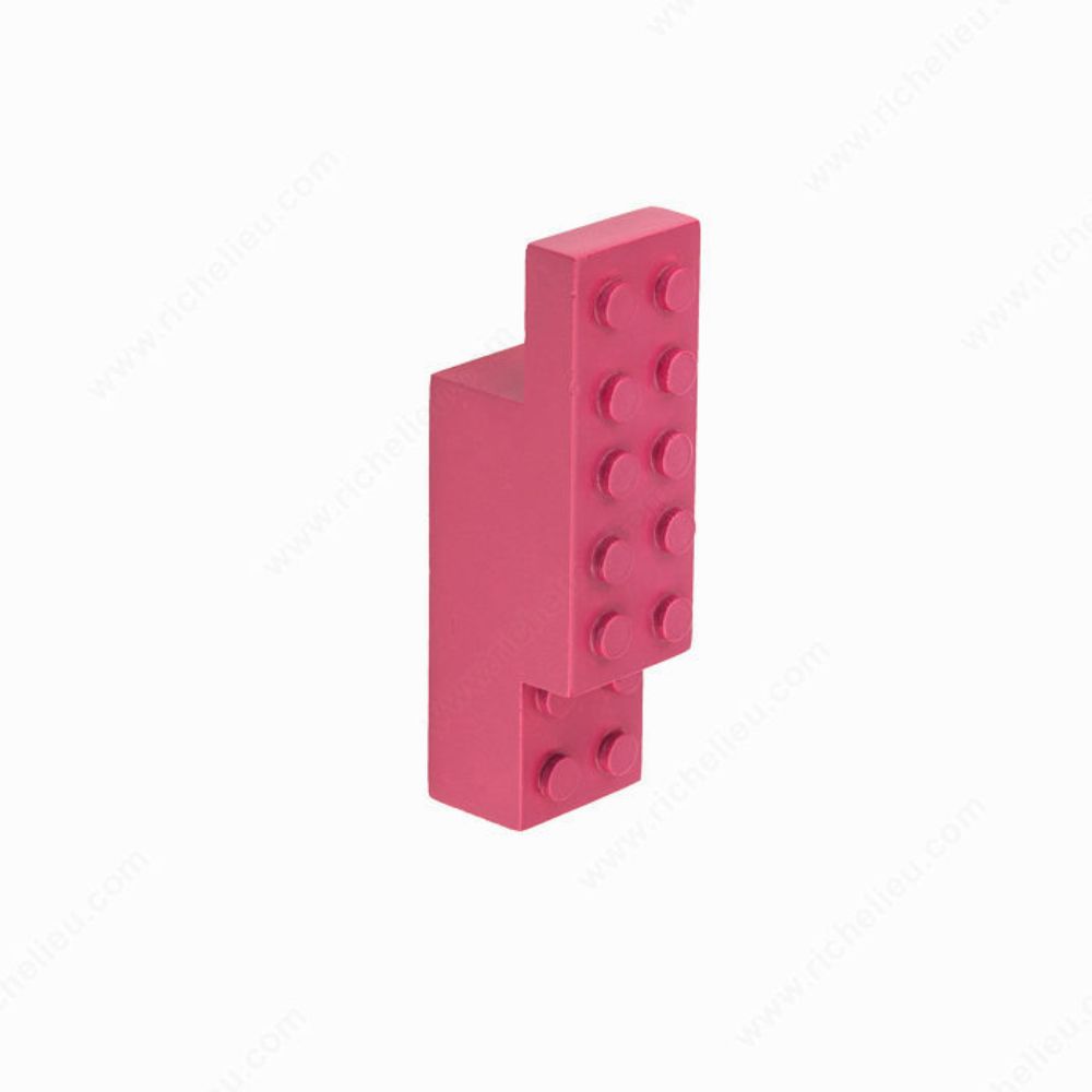Richelieu Hardware RH80920100411 Wood Block Hook - 8092 in Pink