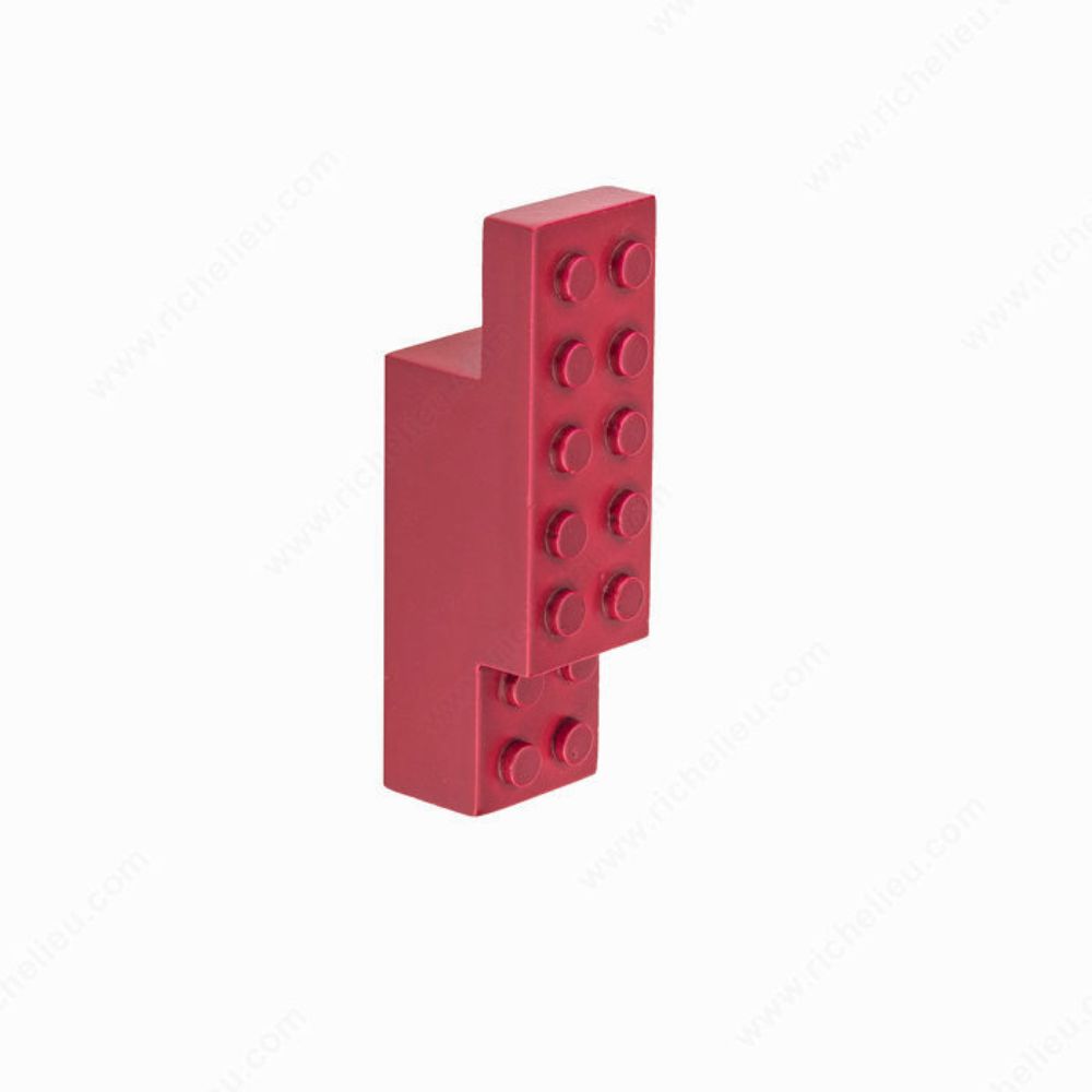 Richelieu Hardware RH8092010080 Wood Block Hook - 8092 in Red