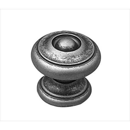Richelieu Hardware 8651142 Povera Collection Classic Metal Button Knob 35MM Pewter Finish
