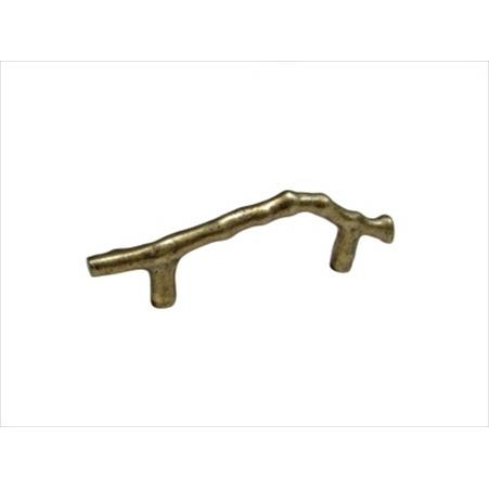 Richelieu Hardware 841774Pb Traditional Bronze Bent Twig Pull 3 Inch Pewter Bronze Finish