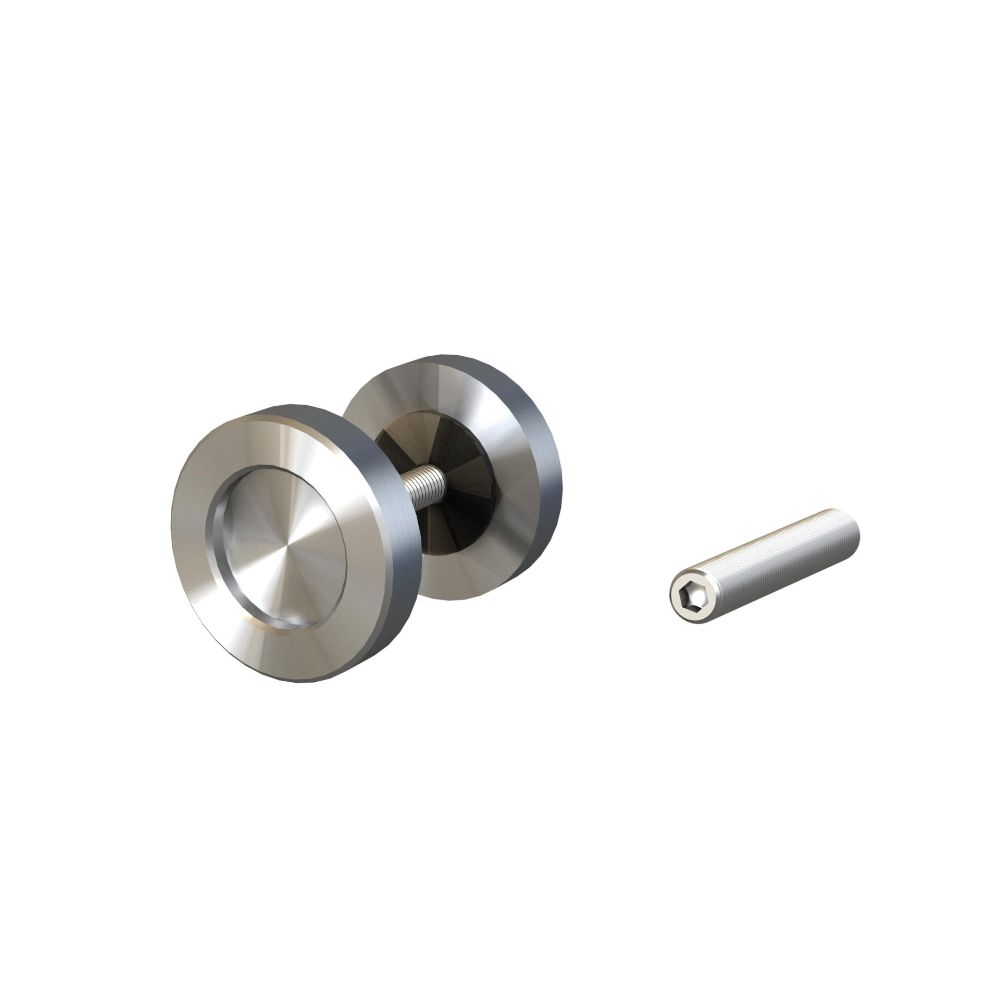 Richelieu Hardware 246207102SSBC 2" Round Surface Mount Finger Pull in Stainless Steel