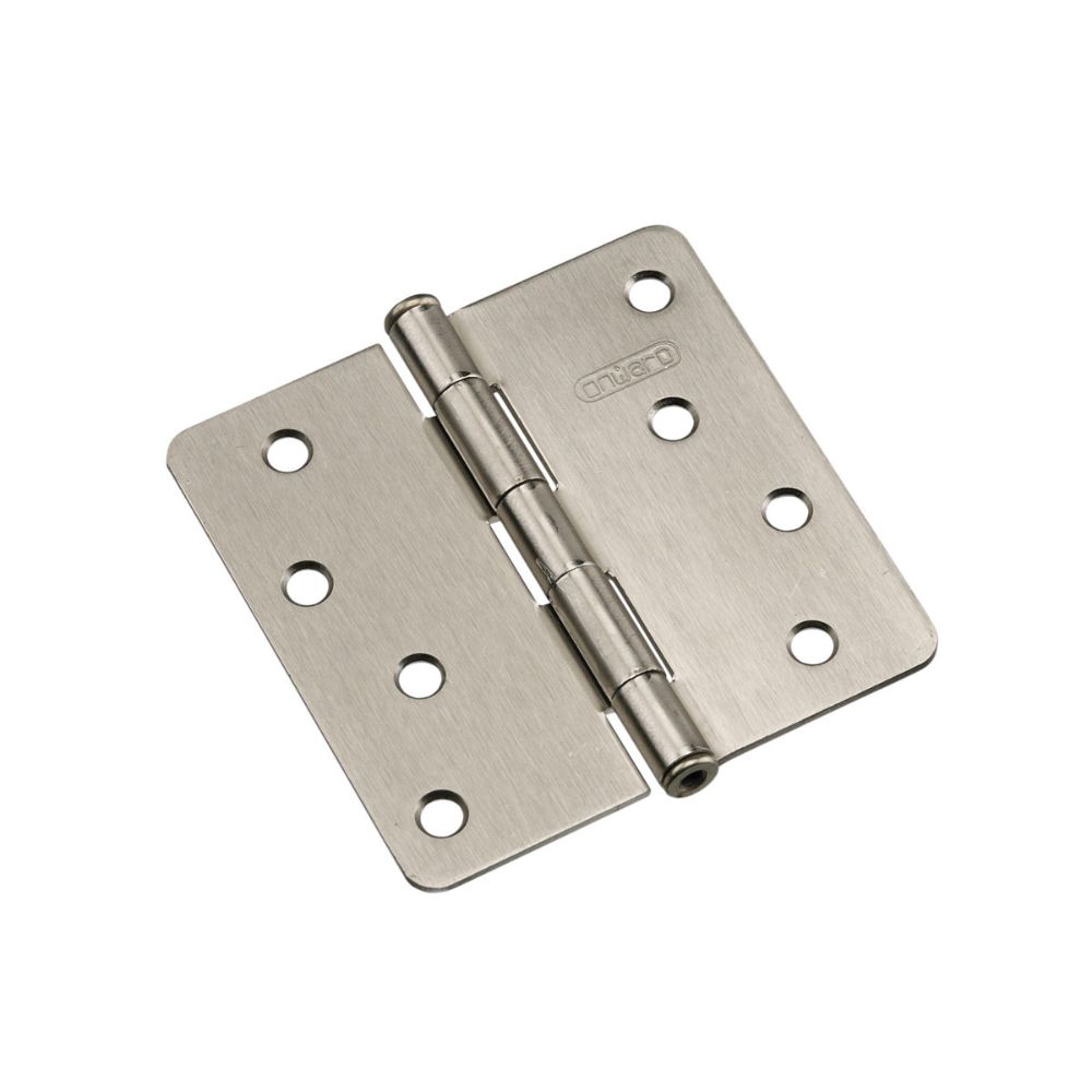 Richelieu Hardware 2822NBB 4" Full Mortise Butt Hinge in Brushed Nickel (Pack of 2)