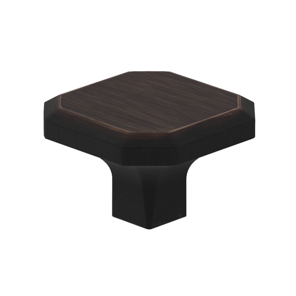 Richelieu Hardware 392134Borb Transitional Metal Square Knob 34MM Brushed Oil Rubbed Bronze Finish