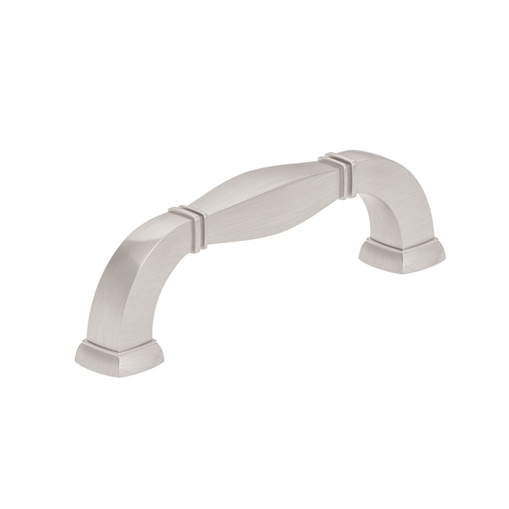 Richelieu Hardware 502104195 Transitional Metal Pull 4 Inch Brushed Nickel Finish