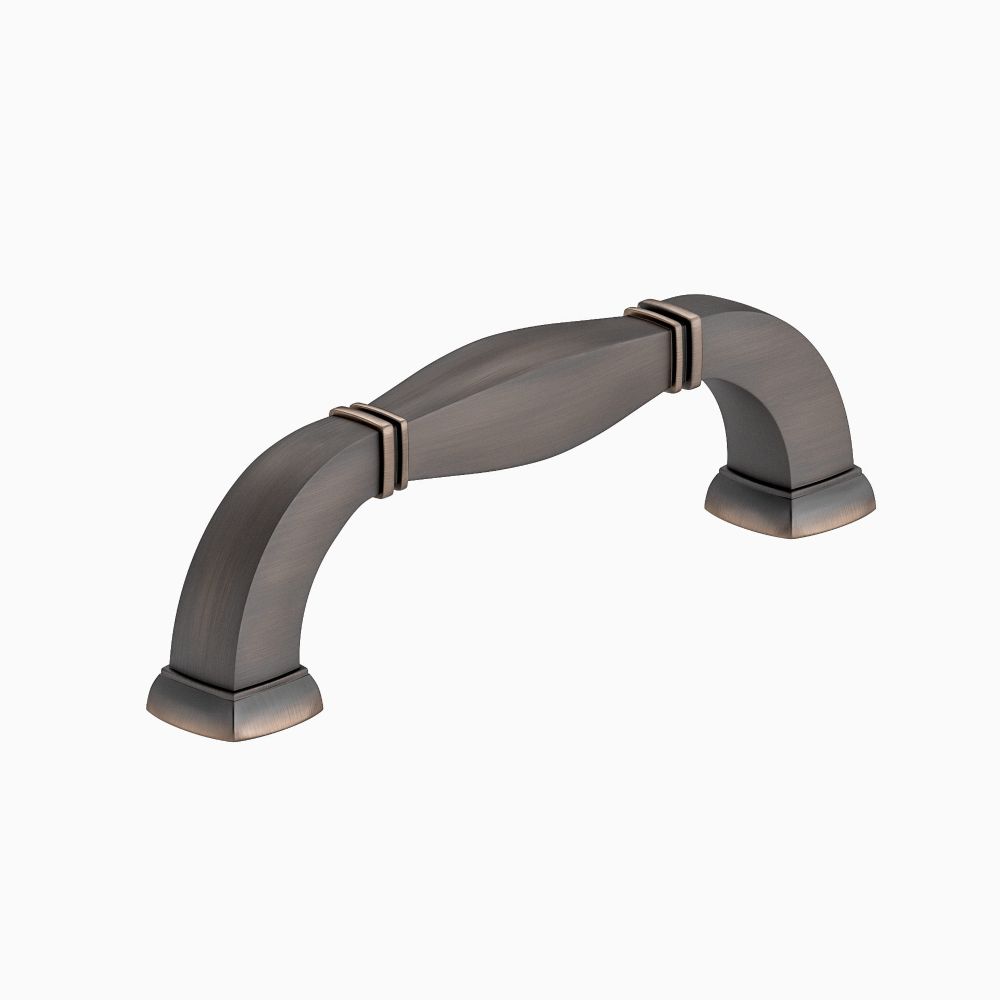 Richelieu Hardware 502104Borb Transitional Metal Pull 4 Inch Brushed Oil Rubbed Bronze Finish