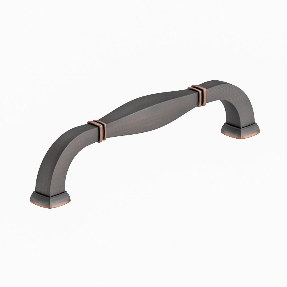 Richelieu Hardware 502106Borb Transitional Metal Pull 6 Inch Brushed Oil Rubbed Bronze Finish