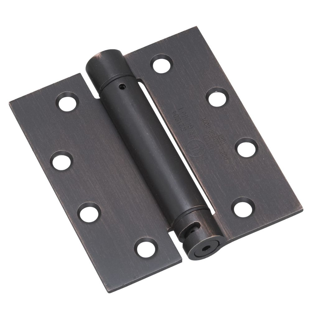 Richelieu Hardware 5823ORBB1 4 1/2" Full Mortise Adjustable Spring Hinge in Oil Rubbed Bronze