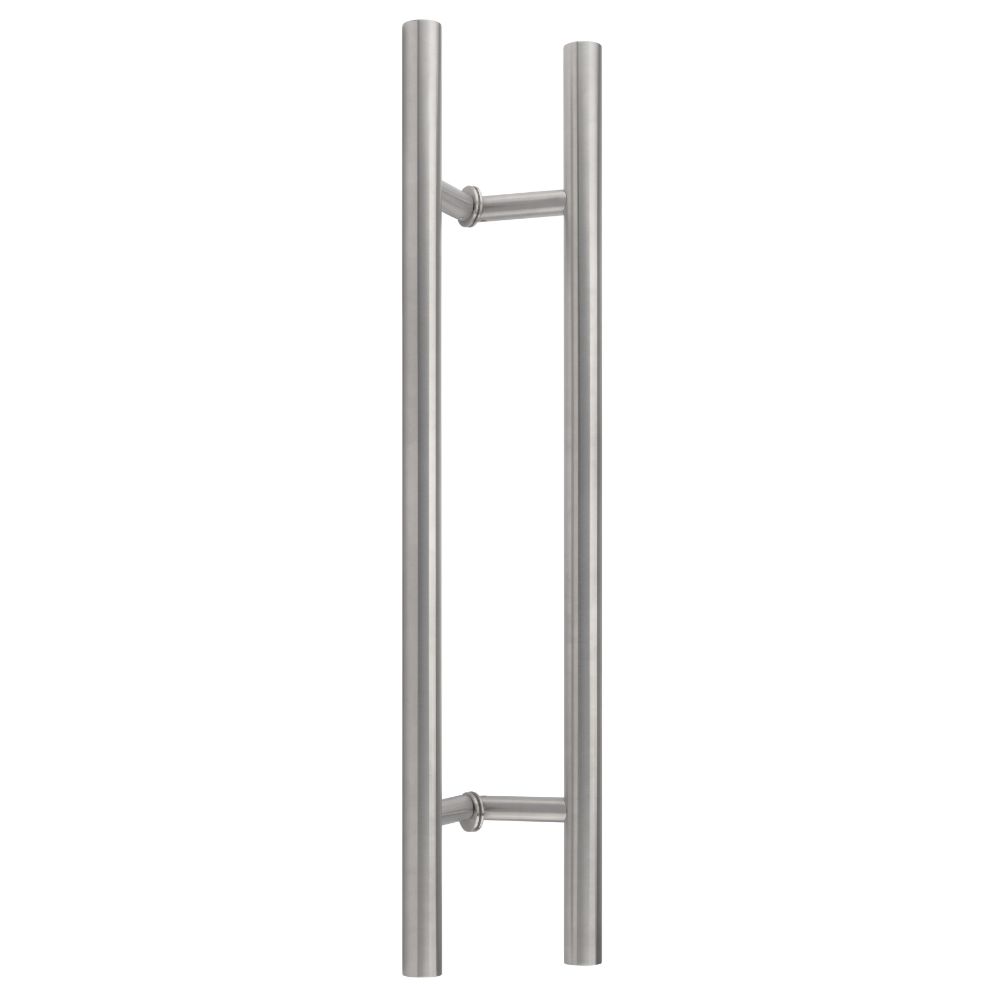 Richelieu Hardware 705362432OS170 24" Center to Center Offset Back to Back Pull for Glass Door in Stainless Steel