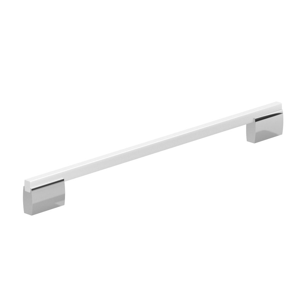 Richelieu 799032014002 Contemporary Metal Pull - 7990 - Chrome / White