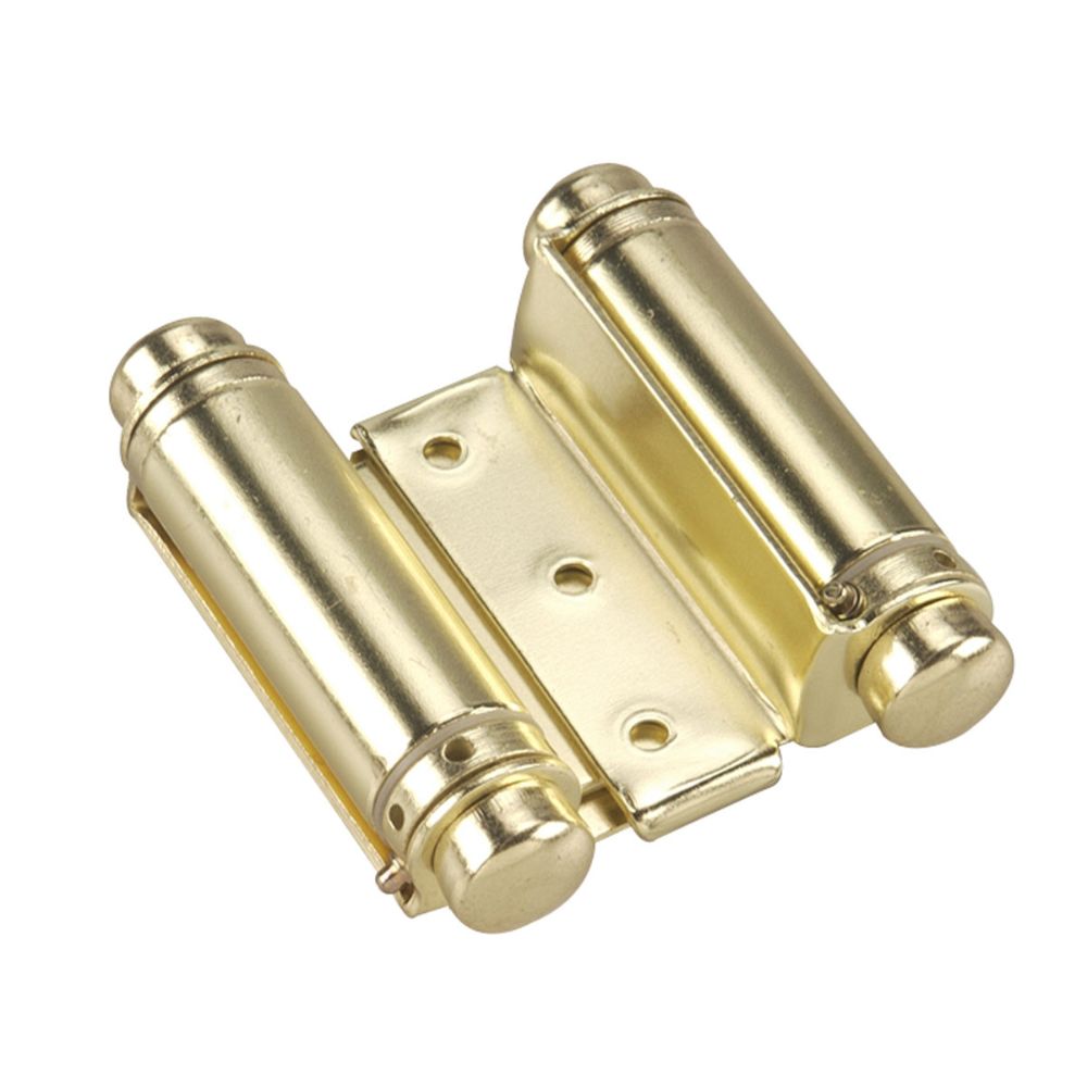 Richelieu Hardware 810BB 3 3/4" Double Action Spring Hinge in Brass (Pack of 2)