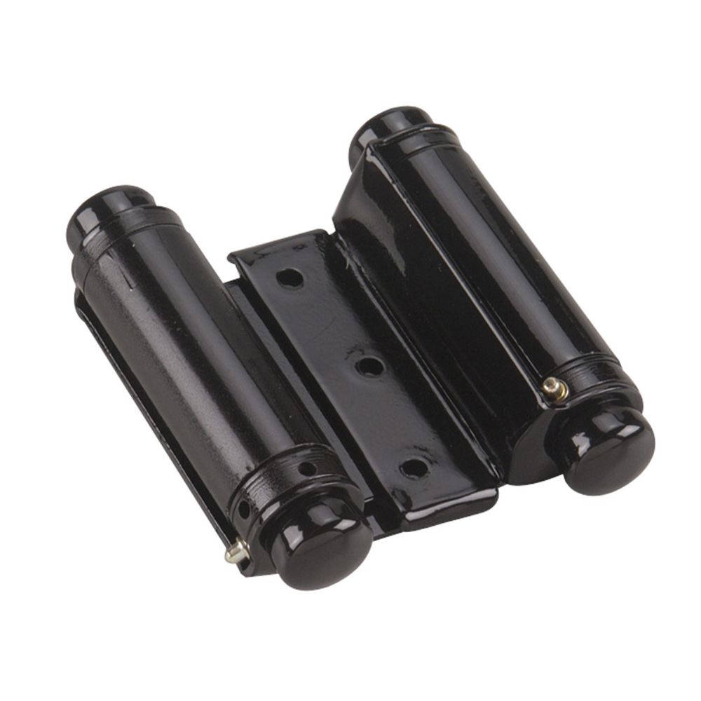 Richelieu Hardware 810FBB 3 3/4" Double Action Spring Hinge in Black (Pack of 2)