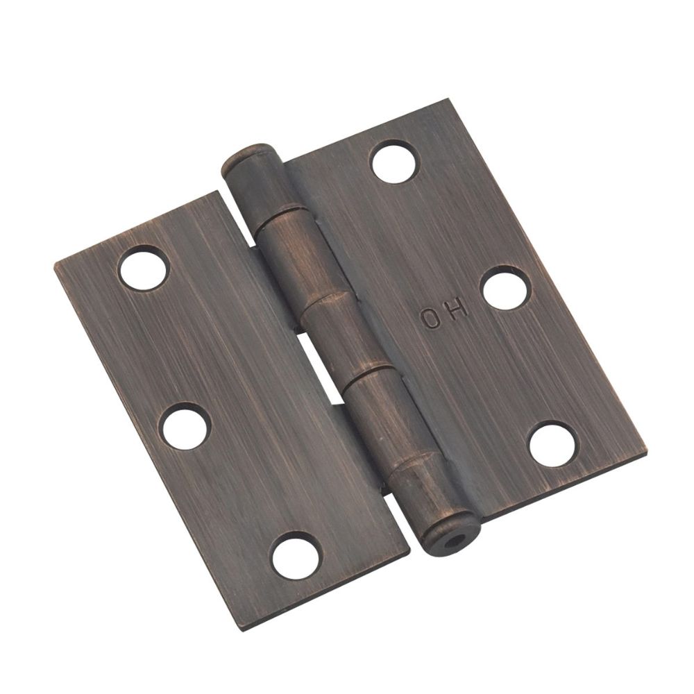 Richelieu Hardware 820ORBB 3" Full Mortise Butt Hinge in Oil Rubbed Bronze (Pack of 2)