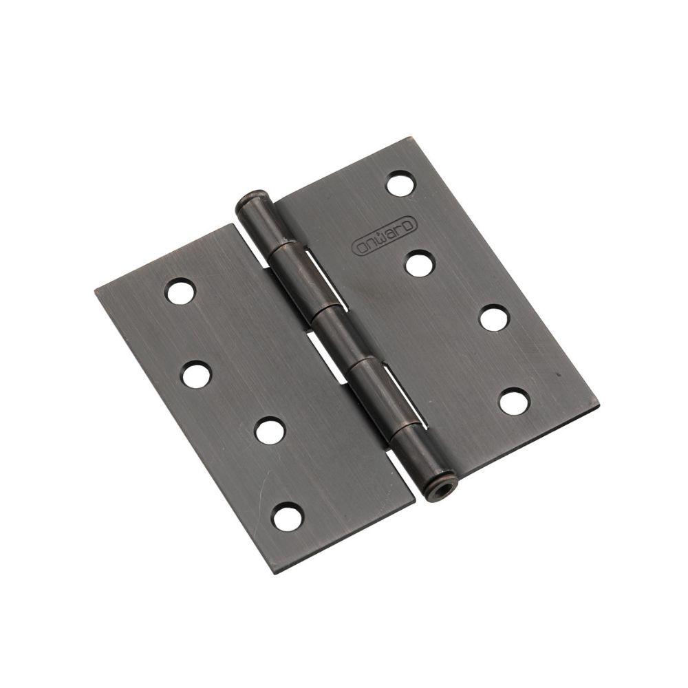 Richelieu Hardware 822ORBB 4" Full Mortise Butt Hinge in Oil Rubbed Bronze (Pack of 2)