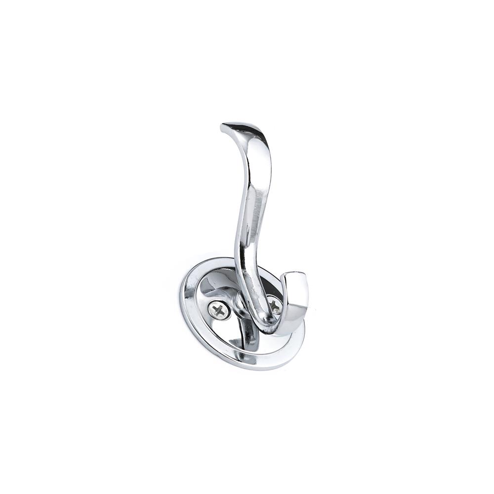Richelieu Hardware Bp84025140 Traditional Metal Curved Wall Hook 45X38MM Chrome Finish