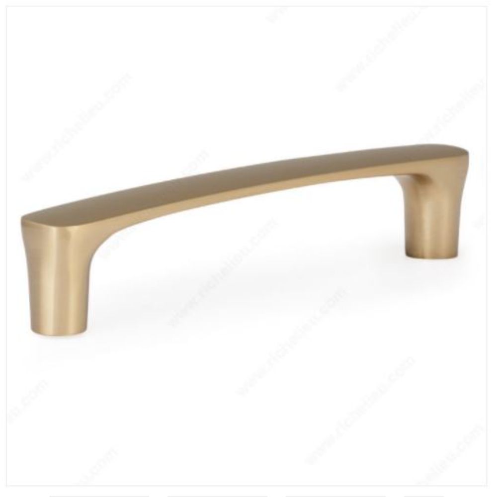 Richelieu BP7345128CHBRZ Contemporary Metal Pull - 7345 in Champagne Bronze