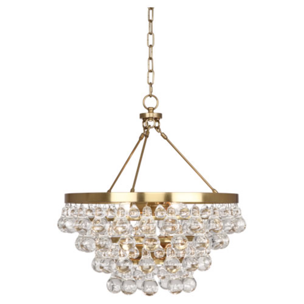 Robert Abbey 1000 Bling Chandelier with Antique Brass