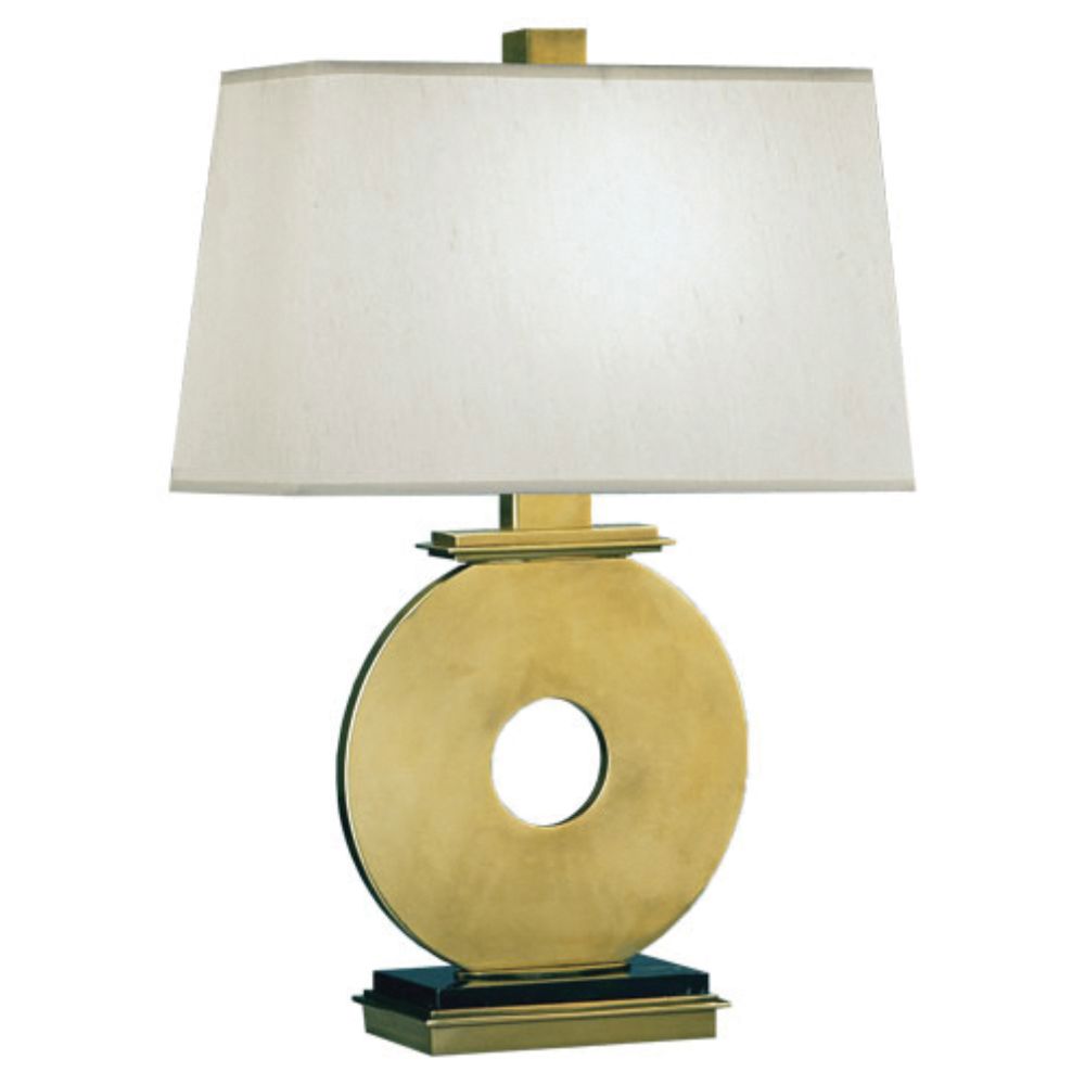 Robert Abbey 125 Tic-tac-toe Table Lamp with Natural Brass