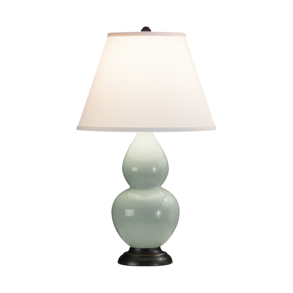 Robert Abbey 1787X Celadon Small Double Gourd Accent Lamp with Celadon Glazed Ceramic