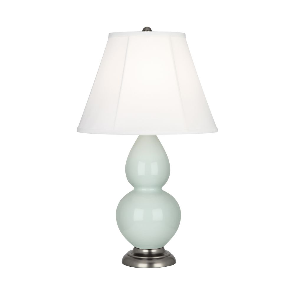 Robert Abbey 1788 Celadon Small Double Gourd Accent Lamp with Celadon Glazed Ceramic